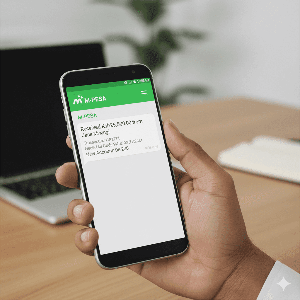 Automated rent collection with M-Pesa payment tracking