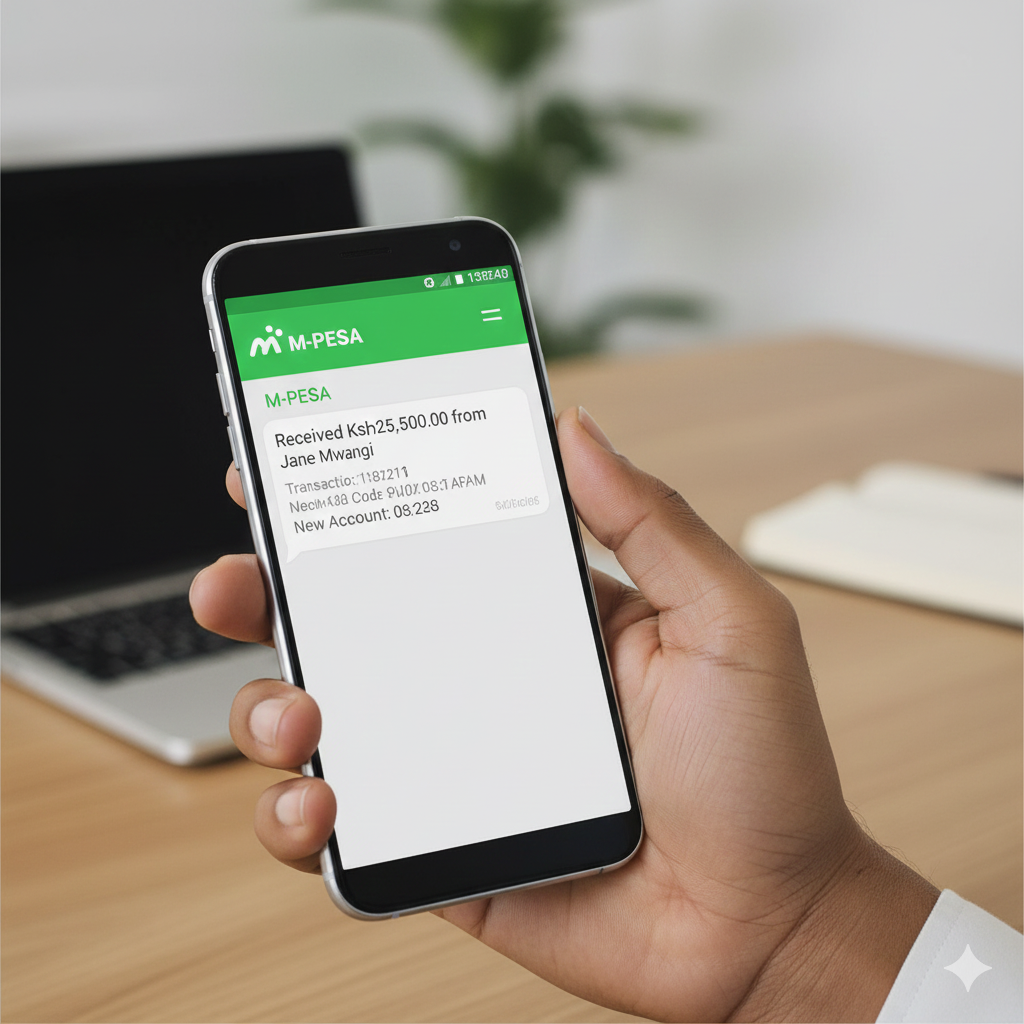 Automated rent collection with M-Pesa payment tracking